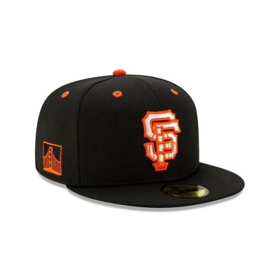 Black San Francisco Giants Hat - New Era MLB Batting Practice 59FIFTY Fitted Caps USA4912867